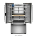 Kitchenaid® 24 cu. ft. 36-Inch Width Counter-Depth French Door Refrigerator with Interior Dispense KRFC236SPS