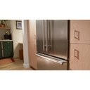Kitchenaid® 20.8 Cu. Ft. 36" Built-In French Door Bottom Mount Refrigerator with Platinum Interior KBFN536SPS