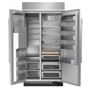 Kitchenaid® 20.8 Cu. Ft. 36" Built-In Side-by-Side Refrigerator features Exterior Water and Ice Dispenser with Measured Fill KBSD736SPS