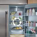 Kitchenaid® 29.4 Cu. Ft. 48" Built-In Side-by-Side Refrigerator features Exterior Water and Ice Dispenser with Measured Fill KBSD748SPS