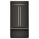 Kitchenaid® 24.2 Cu. Ft. 42" Built-In French Door Bottom Mount Refrigerator with Platinum Interior KBFN542SBE