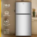 Whirlpool® 29.5-inch Wide Top Freezer Refrigerator with Total Coverage Cooling - 19 Cu. Ft. WRTX5419SW Whirlpool® 29.5-inch Wide Top Freezer Refrigerator with Total Coverage Cooling - 19 Cu. Ft. WRTX5419SW