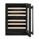 Kitchenaid® 24" Undercounter Wine Cellar with Full-Extension Wood-Front Racks KUWR524SBE