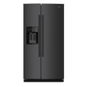 Kitchenaid® 20.8 Cu. Ft. Counter-Depth Side-by-Side Refrigerator with Exterior Ice and Water Dispenser in Black Ore KRSC536RBE