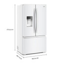 Whirlpool® 36-inch Wide True Counter Depth 3-Door French Door Refrigerator - 23.4 cu. ft. WRFC5036RW Whirlpool® 36-inch Wide True Counter Depth 3-Door French Door Refrigerator - 23.4 cu. ft. WRFC5036RW