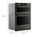 Kitchenaid® Smart Combo Wall Oven with Assisted Cooking Modes KOEC730SBE