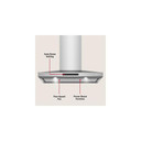 KitchenAid® 36-inch Wall-Mount, 4-Speed Canopy Hood KVWC736SSS