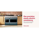 Kitchenaid® 48-Inch 6 Burner Commercial-Style Dual Fuel Range with Griddle KFDD948SAG