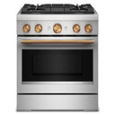 KitchenAid® 30-Inch 4 Burner Commercial-Style Dual Fuel Range with No Preheat Air Fry Mode KFDS930SSS