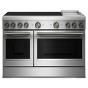 KitchenAid® 48-Inch 6-Element Induction Freestanding Commercial-Style Range with Griddle KFID948SSS