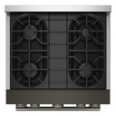 KitchenAid® 30-Inch 4 Burner Commercial-Style Gas Range with No Preheat Air Fry Mode KFGS930SBE