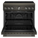 KitchenAid® 36-Inch 6-Element Induction Freestanding Commercial-Style Range with Air Fry KFIS936SBE