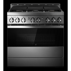 Jennair® 36" NOIR™ Gas Professional-Style Range JGRP436HM