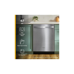 Whirlpool® 24-Inch Dishwasher with Total Coverage Wash Action and Auto Open Air Dry in Fingerprint Resistant Stainless Steel WDTS8024SZ