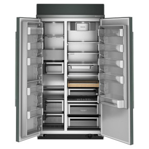 Kitchenaid® 25.5 Cu. Ft. 42" Built-In Side-by-Side Refrigerator with Platinum Interior KBSN742SJP Kitchenaid® 25.5 Cu. Ft. 42" Built-In Side-by-Side Refrigerator with Platinum Interior KBSN742SJP