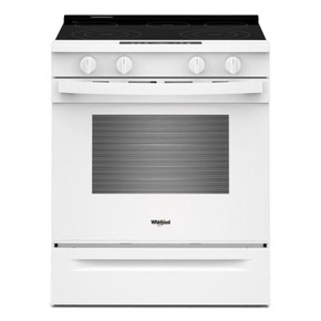 Whirlpool® 30-inch Electric Smart Range with Air Cooking Technology and Steam Clean YWSES4530TW