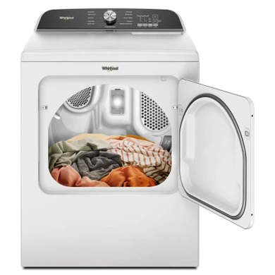 7.0 Cu. Ft. Whirlpool® Top Load Electric Dryer with Moisture Sensor YWED6150PW