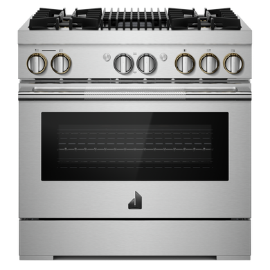 Jennair® RISE™ 36 Dual-Fuel Professional Range with Gas Grill JDRP636HL