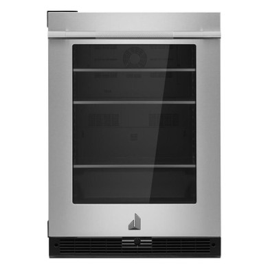 Jennair® RISE™ 24"  Under Counter Glass Door Refrigerator, Left Swing JUGFL242HL