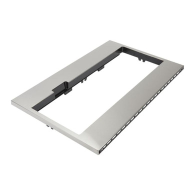 Built-In Low Profile Microwave Standard Trim Kit with Pocket Handle, Stainless Steel W11451313