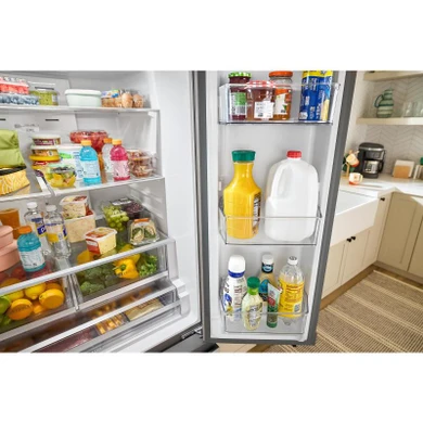 Whirlpool® 36-Inch French Door Refrigerator with In-Door Water and Ice Maker - 30 cu. ft. WRFF3536SZ