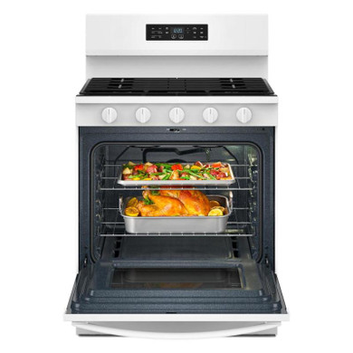Whirlpool® 30-inch Gas Range with Air Cooking Technology WFGS5730SW