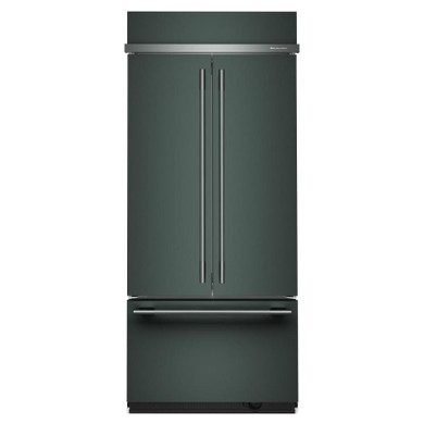 Kitchenaid® 20.8 Cu. Ft. 36" Built-In French Door Bottom Mount Refrigerator with Platinum Interior KBFN536SJP