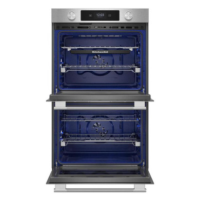 Kitchenaid® 27-inch Smart Electric Double Wall Oven with Assisted Cooking Modes - PrintShield™ Finish KOED727SPS