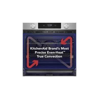 Kitchenaid® 30-inch Smart Electric Single Wall Oven with Assisted Cooking Modes - White KOES730SWH