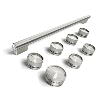 Stainless Steel Handle and Knob Hardware Accessory Kit for KitchenAid® 36" Commercial-Style Induction Range W11774740
