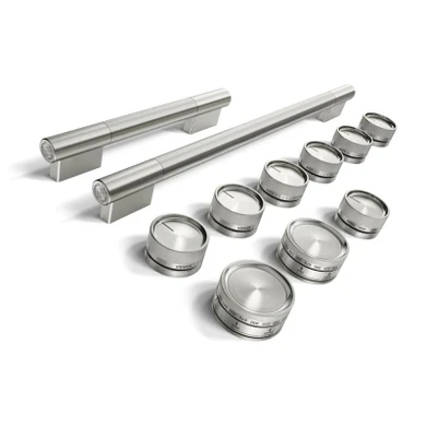Stainless Steel Handle and Knob Hardware Accessory Kit for KitchenAid® 48" Commercial-Style Gas Range W11774757