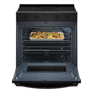 Whirlpool® 30-inch Electric Smart Range with No Preheat Mode and Steam Clean YWSES3330TB