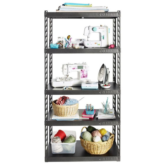 Gladiator® 48" (121.9 cm) Wide EZ Connect Rack with Five 24" (61 cm) Deep Shelves YGRK485XGG
