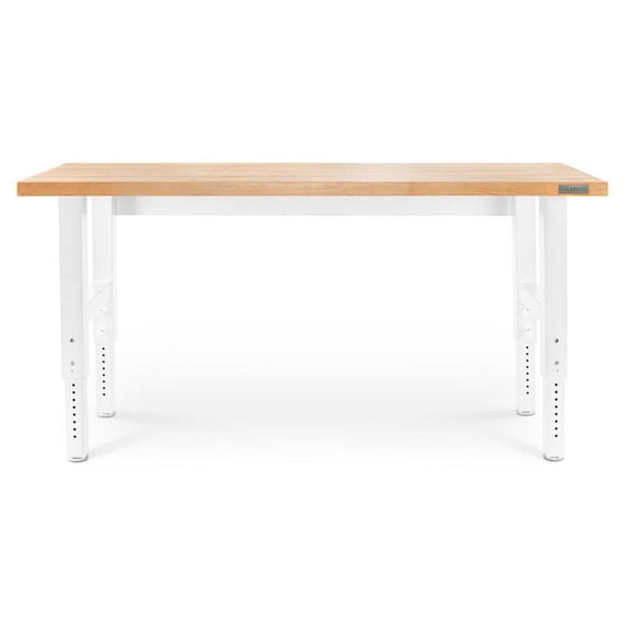 Gladiator® 6' (182.9 cm) Wide Adjustable Height Hardwood Workbench GAWB06HWGW