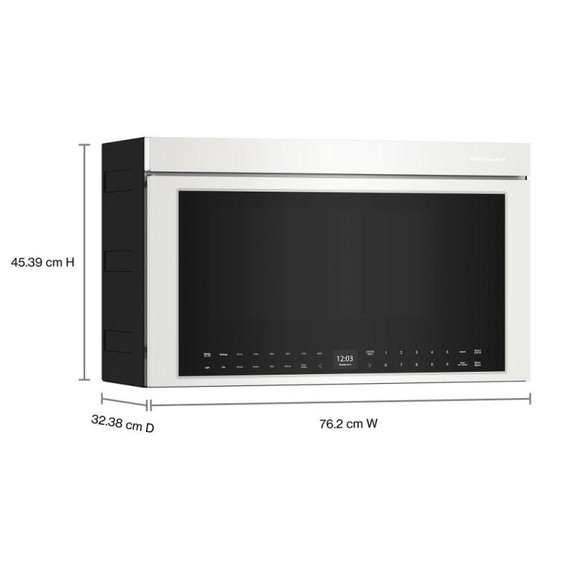 Kitchenaid® Multifunction Over-the-Range Microwave Oven with Flush Built-In Design YKMMF530PPL