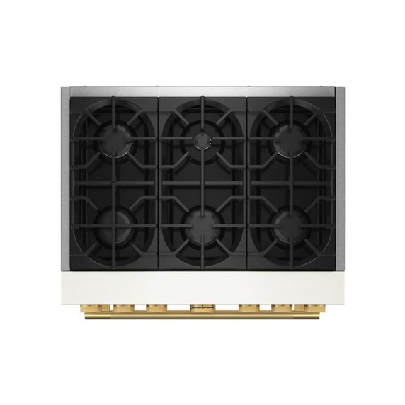 Kitchenaid® 36-Inch 6 Burner Commercial-Style Dual Fuel Range with No Preheat Air Fry Mode KFDS936SPL