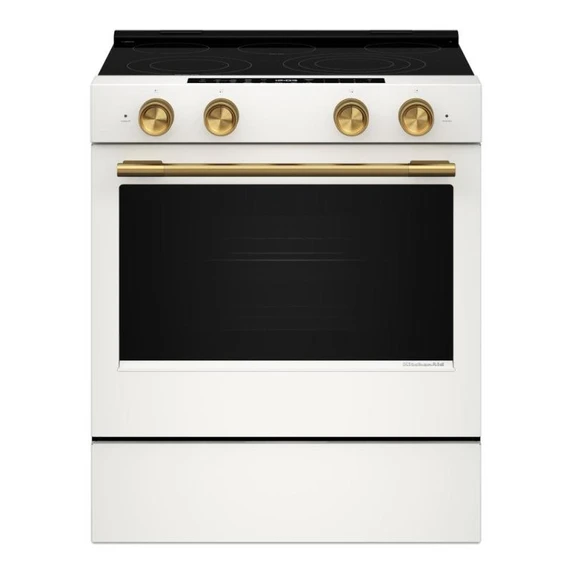 Kitchenaid® 5.3 Cu. Ft. Slide-in Electric Range with Two Even-Heat™ Hyper Elements and Convection Cooking Modes YKSES530SPL
