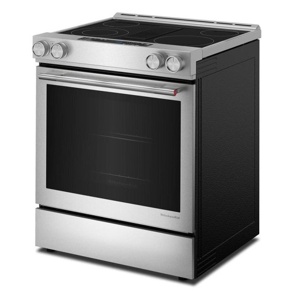 Kitchenaid® 30-Inch 4-Element Electric Downdraft Slide-In Range KSEV730TPS