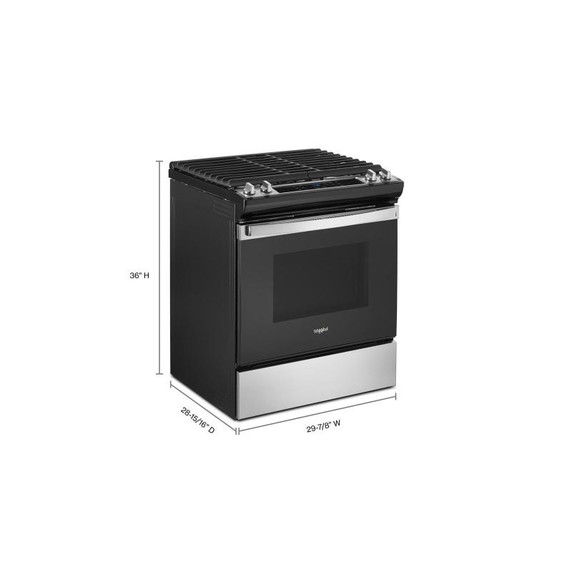 5.0 Cu. Ft. Whirlpool® Gas Range with Frozen Bake™ Technology WEG515S0LS