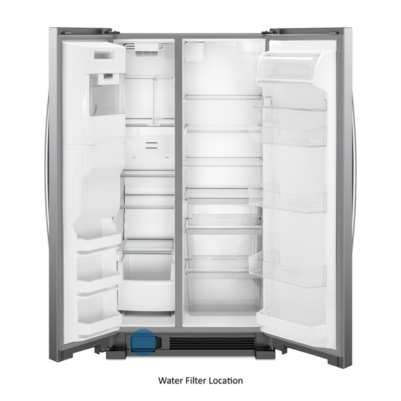 Whirlpool® 36-inch Wide Side-by-Side Refrigerator - 25 cu. ft. WRS555SIHZ