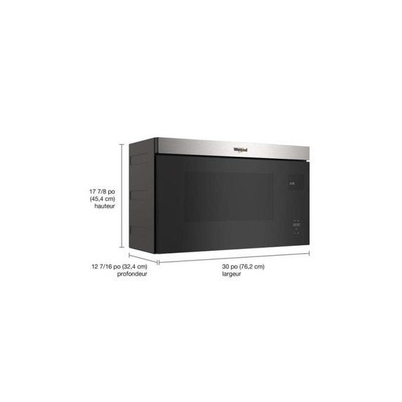 Whirlpool® Flush Mount Over-the-Range Microwave with Turntable-Free Design YWMMF5930PZ