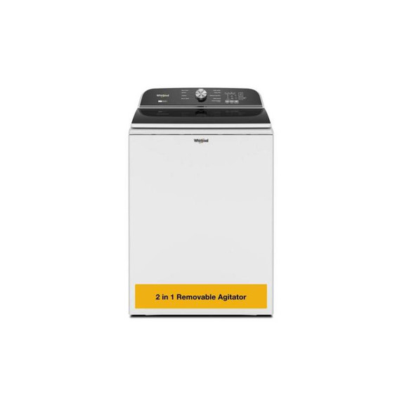 6.0-6.1 Cu. Ft. Whirlpool® Top Load Washer with Removable Agitator WTW6157PW