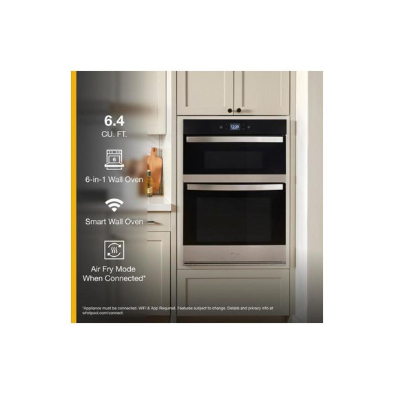 Whirlpool® 6.4 Total Cu. Ft. Combo Wall Oven with Air Fry When Connected WOEC5030LZ
