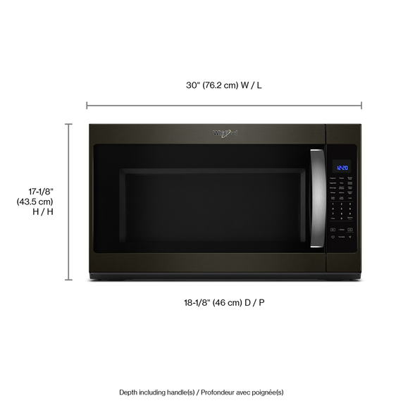 2.1 cu. ft. Over the Range Microwave with Steam cooking YWMH53521HV