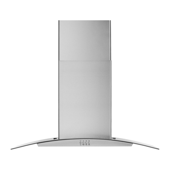 Whirlpool® 36 Curved Glass Wall Mount Range Hood WVW51UC6LS