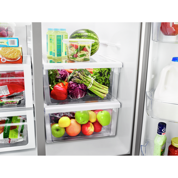 Whirlpool® 36-inch Wide Counter Depth Side-by-Side Refrigerator - 21 cu. ft. WRS571CIHB