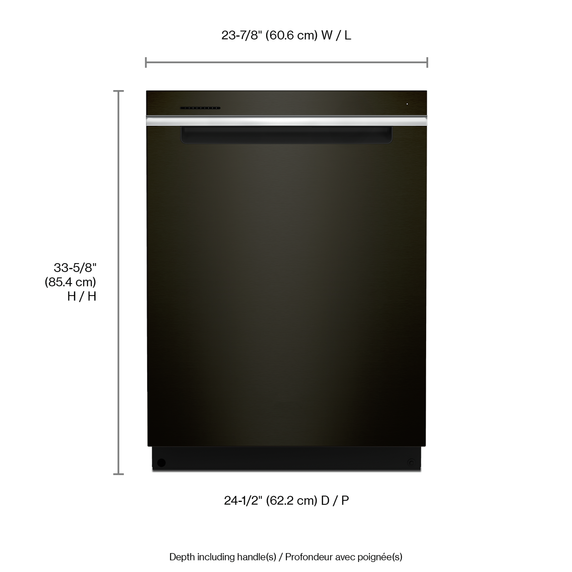 Whirlpool® Large Capacity Dishwasher with 3rd Rack WDTA50SAKV