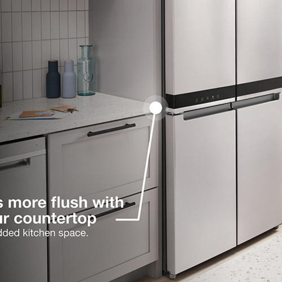 Whirlpool® 36-inch Wide Counter Depth 4 Door Refrigerator - 19.4 cu. ft. WRQA59CNKZ