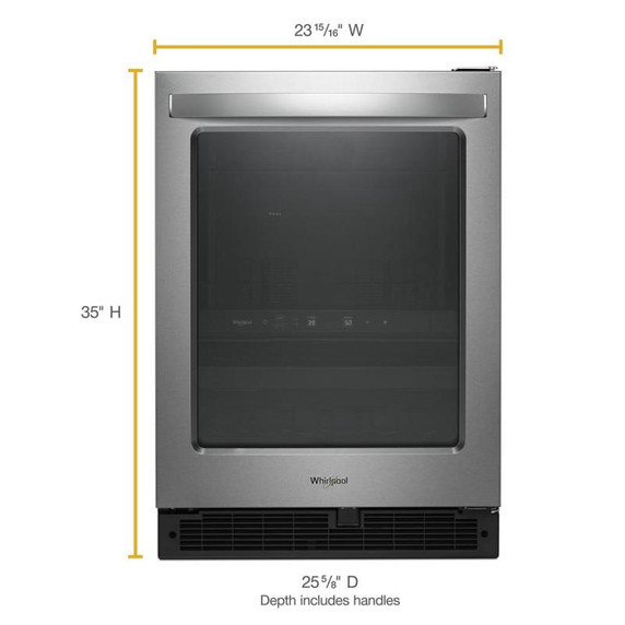 Whirlpool® 24-inch Wide Undercounter Beverage Center - 5.2 cu. ft. WUB50X24HZ