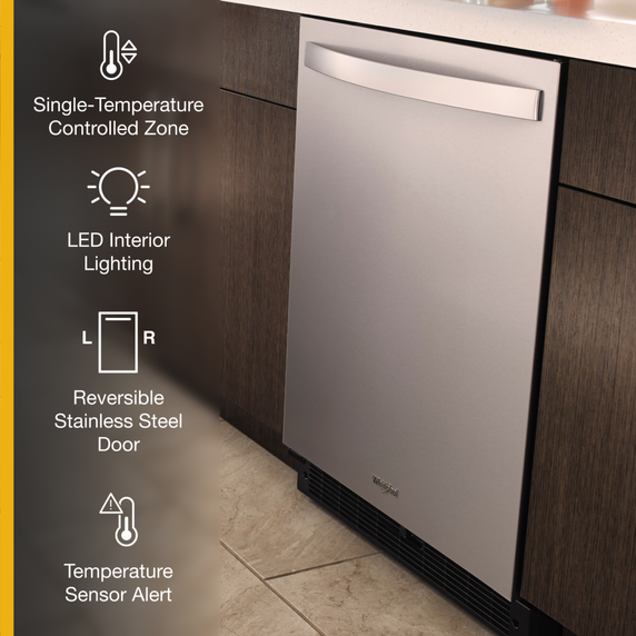 Whirlpool® 24-inch Wide Undercounter Refrigerator - 5.1 cu. ft. WUR50X24HZ